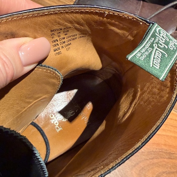 Polo by Ralph Lauren Black and Brown Men's Boots - Picture 3 of 5